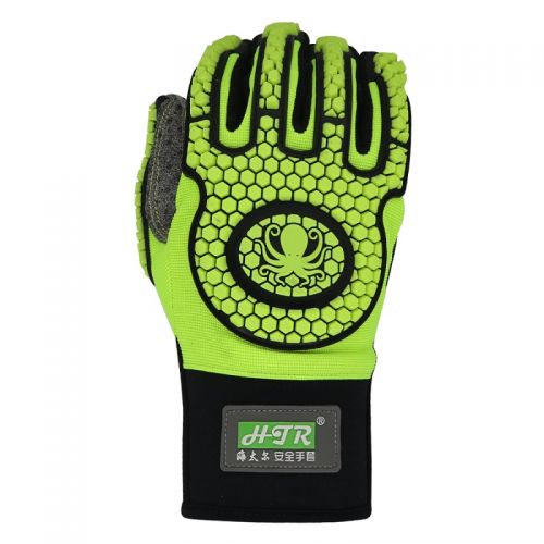 海太爾（HTR）1-532防刺穿防切割防撞防砸手套 （雙） 黑綠 均碼