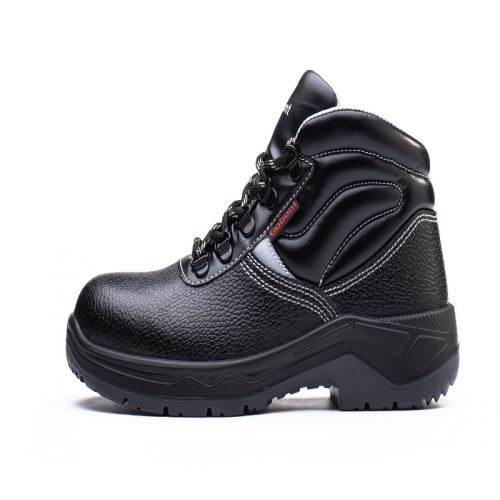 固邦特1723-AS4二層壓花牛皮+三明治網(wǎng)布絕緣鞋